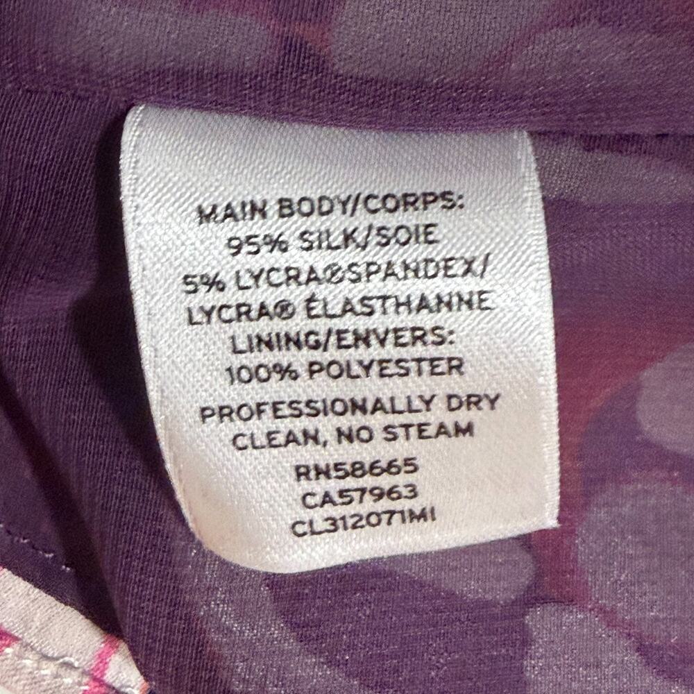 Classiques Entier Silk Blend Blouse M Career Chic Office Core Floral Luxe spring - Picture 9 of 11